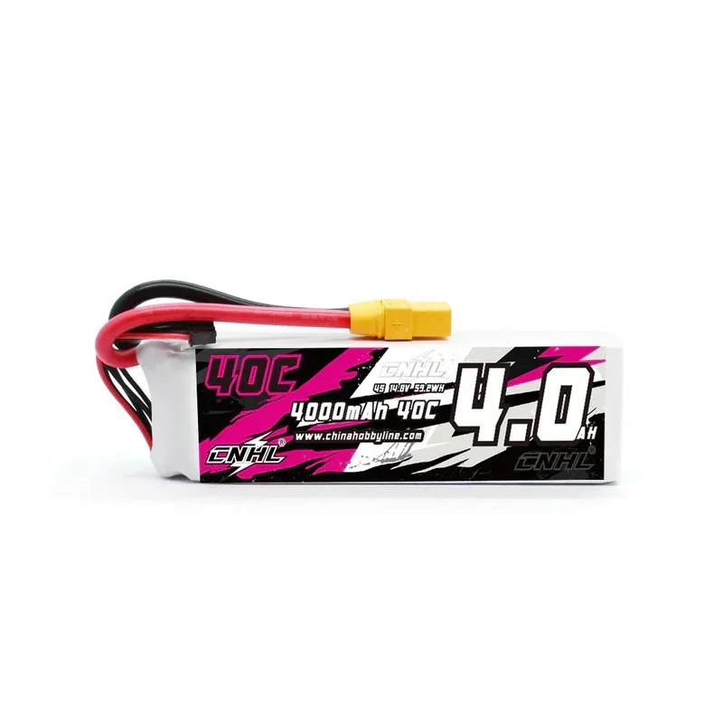 

CNHL 4000mAh 14.8V 4S 40C Lipo Battery with XT90 Plug