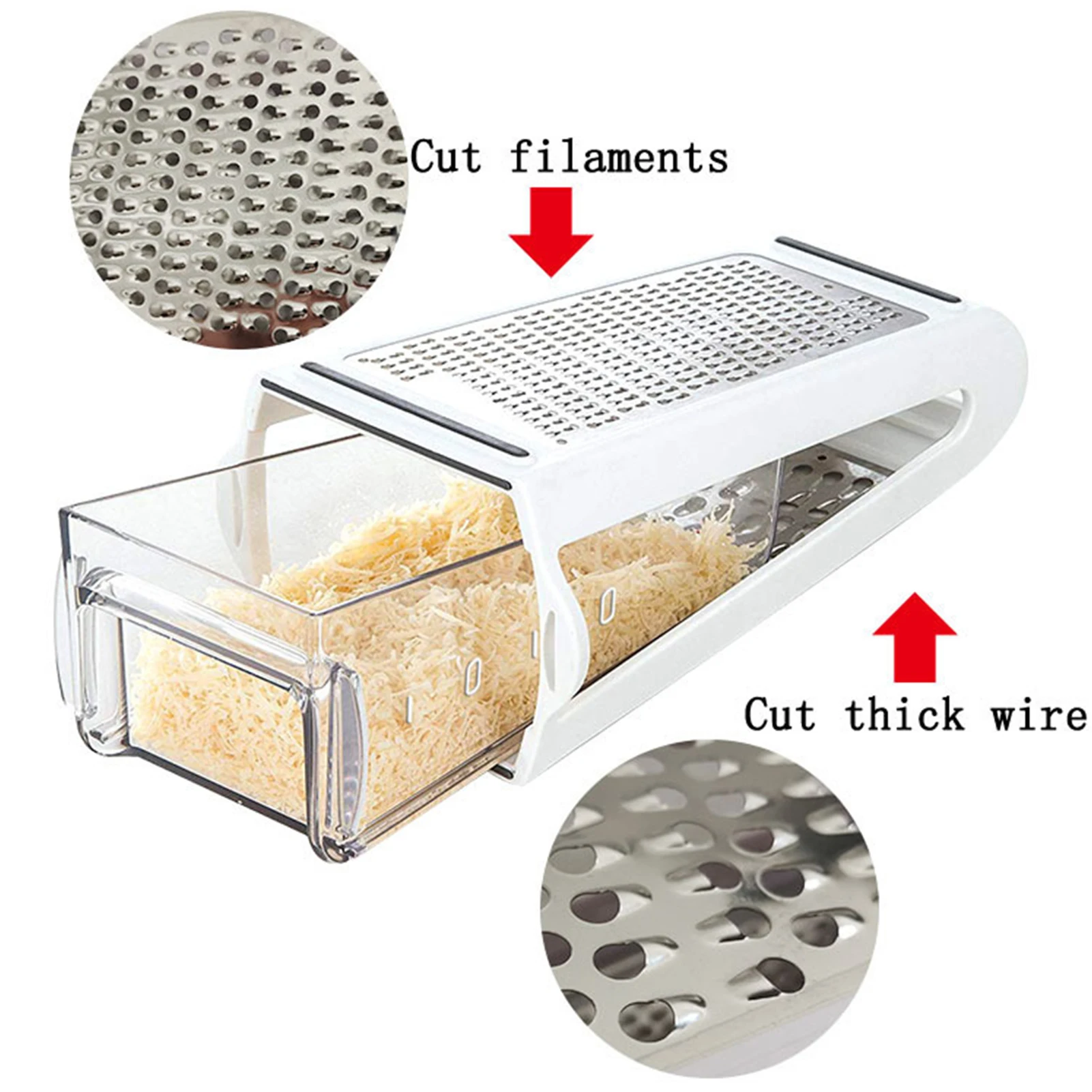 

Double Sided Cheese Shavings Stainless Steel Food Slicer For Potato Cucumber Kale Butter Grinder Practical Kitchen Accessories