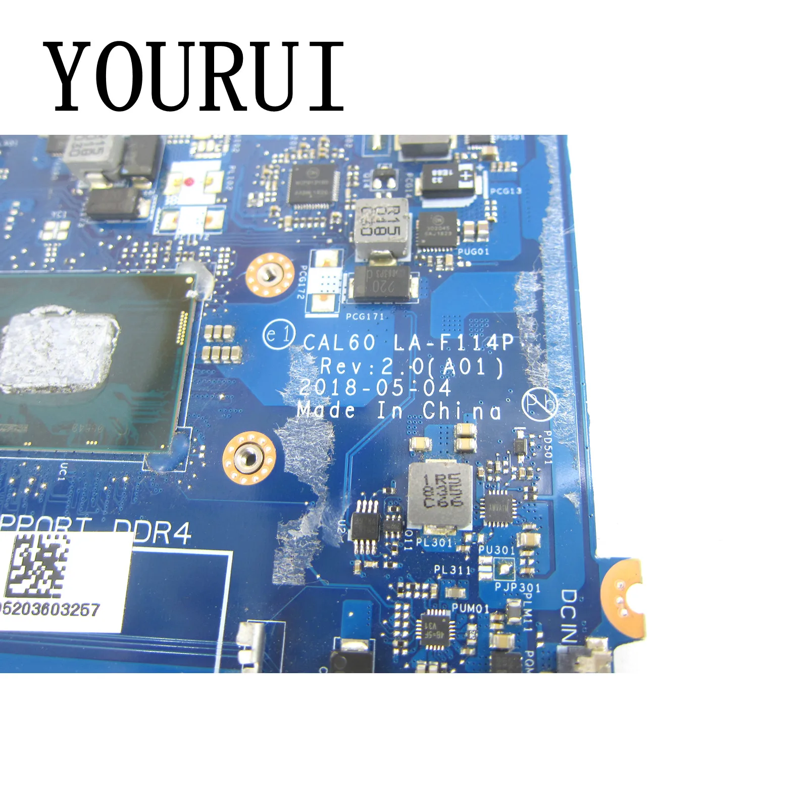 Imagem -03 - Laptop Motherboard para Dell Inspiron 15 5570 5770 Cpu Mainboard Cal60 La-f114p I36006u I38130u I59250u I77500u I7-8550u I7-8550u