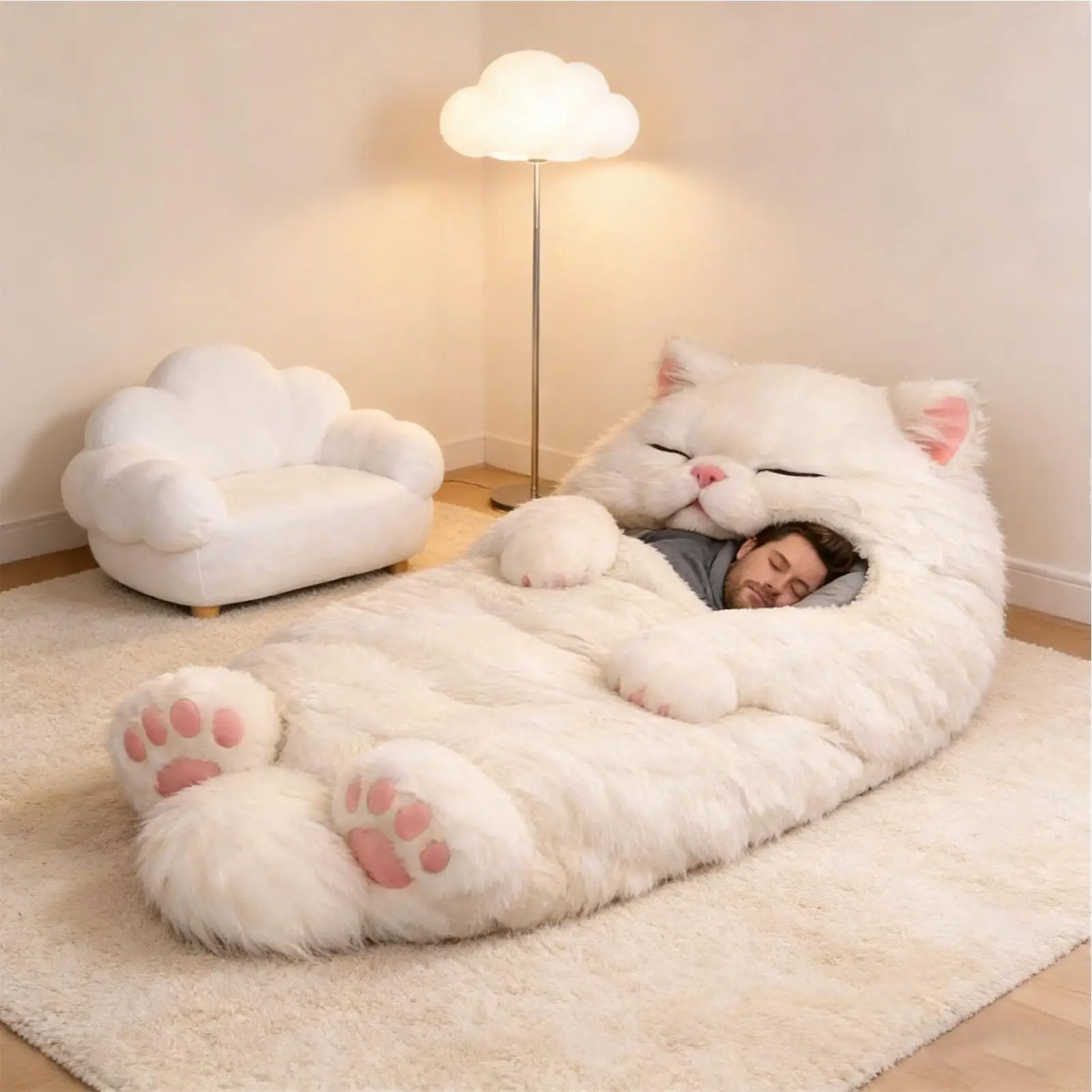 Cold Weather Sleeping Bag 69x31inch Funny Room Decor Sleeping Bags for Adults Cold Weather for Indoor Bedroom Living Room