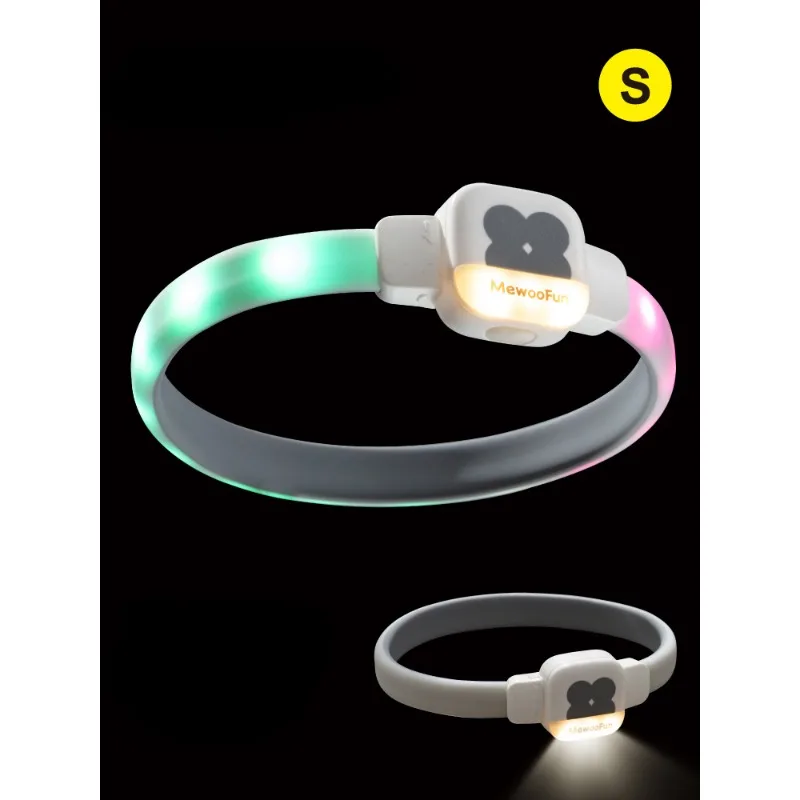 Meow Hu Wang Ye USB Charging Adjustable Length Dog Luminous Collar Silicone Led Pet Luminous Collar