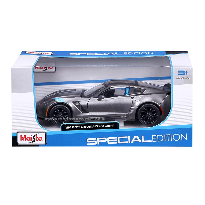 Maisto 1:24 2017 Corvette Grand Sport Highly-detailed die-cast precision Alloy car model collection gift Sports car series