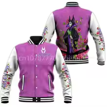 Villains Maleficent Baseball Jacket Disney Maleficent Casual Baseball Jacket