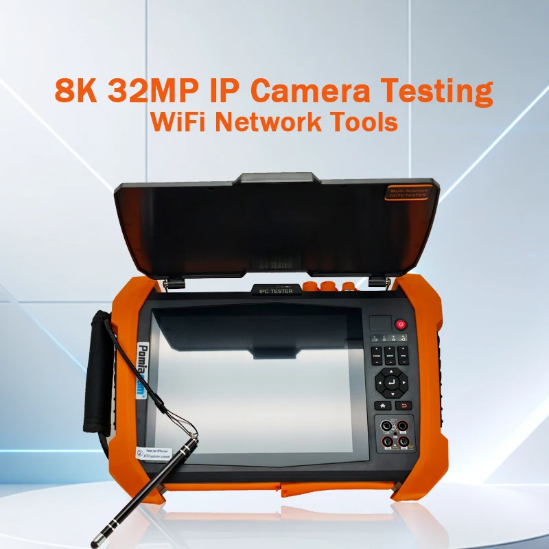 8K 32MP IP Camera Tester with POE++ 90W, 8