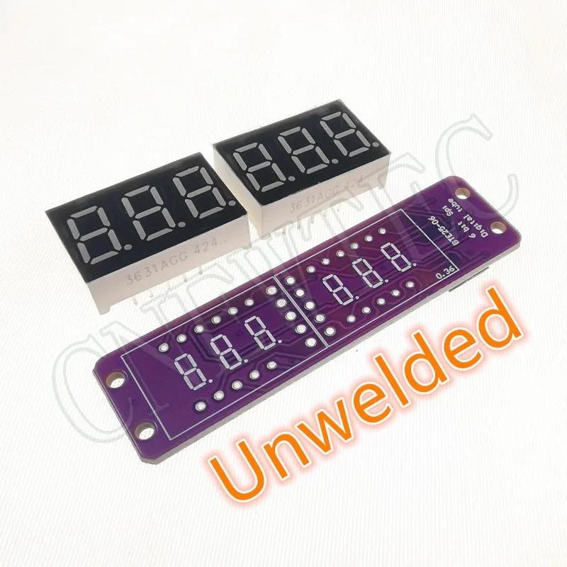 MAX7219 0,36-calowy 6-bitowy cyfrowy wyświetlacz LED 7-segmentowy moduł 6 kolorów dostępny dla Arduino STM32 STC AVR ESP32 Nieprzeszczepiony — zdjęcie produktu 2