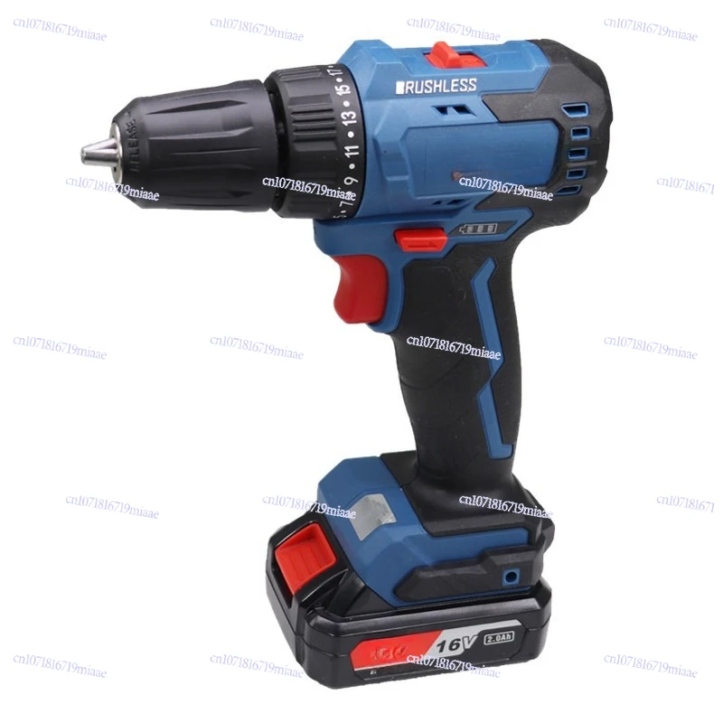 Brushless rechargeable drill DCJZ24-10E lithium battery flashlight pistol drill screwdriver 16V