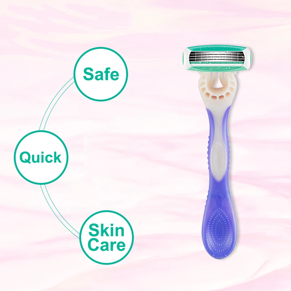 Schick Quattro-maquinilla de afeitar para mujer, afeitadora de seguridad para depilación, cuchillo para cara de afeitar, axila, pierna, herramienta