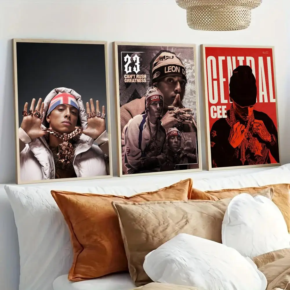 C-Central Cee Rapper Poster Modern Home Living Bedroom Bar Hallway Waterproof Wall Art Aesthetic Decor