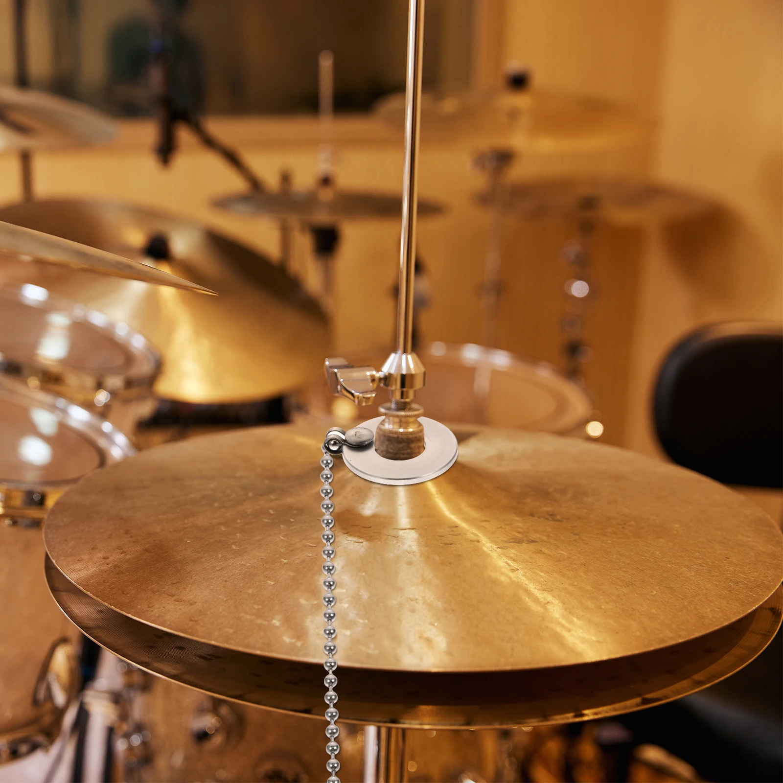 

Cymbal Chain Aluminum Alloy Cymbal Extension for Drums Ride Crash Cymbals Sustain Rattle Drum Set Accessory