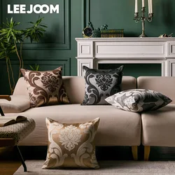 LEEJOOM High Quality European Style Jacquard Pillowcases Sofa Living Room Cushion Cover 45x45cm 1PC