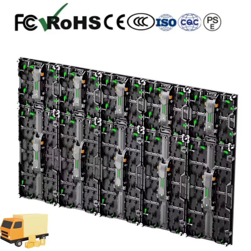 

Indoor billboard video TV players message display wall P2.976 rental led display