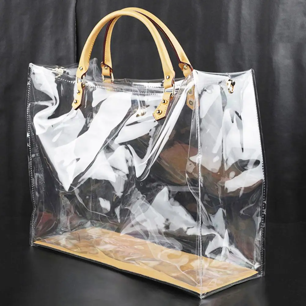 Clear DIY Tote Bag Handbag Making Kit Waterproof PVC Transparent Handmade Tote Bag Summer Beach Pouch Craft Accessories Tool Set