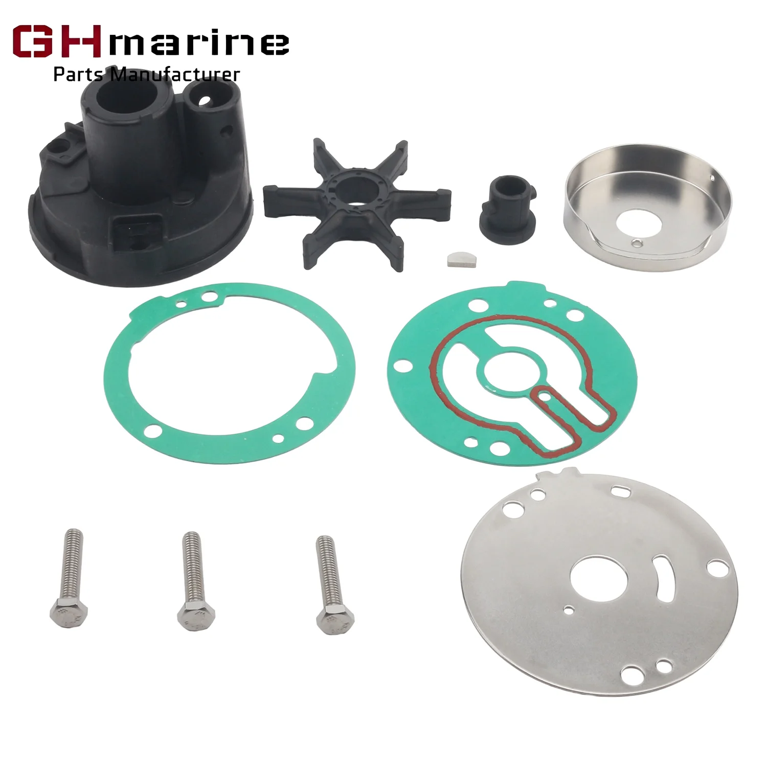 

46-95661T 46-95661M 97793M 97793T Замена для Mercury 20 25 30HP 20C 25C 30A Комплект сервисных крыльчатки для лодок с морским водяным насосом для подвесного двигателя