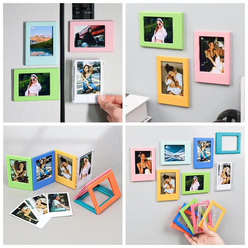 Magnetic Picture Frame Set for Refrigerator Display