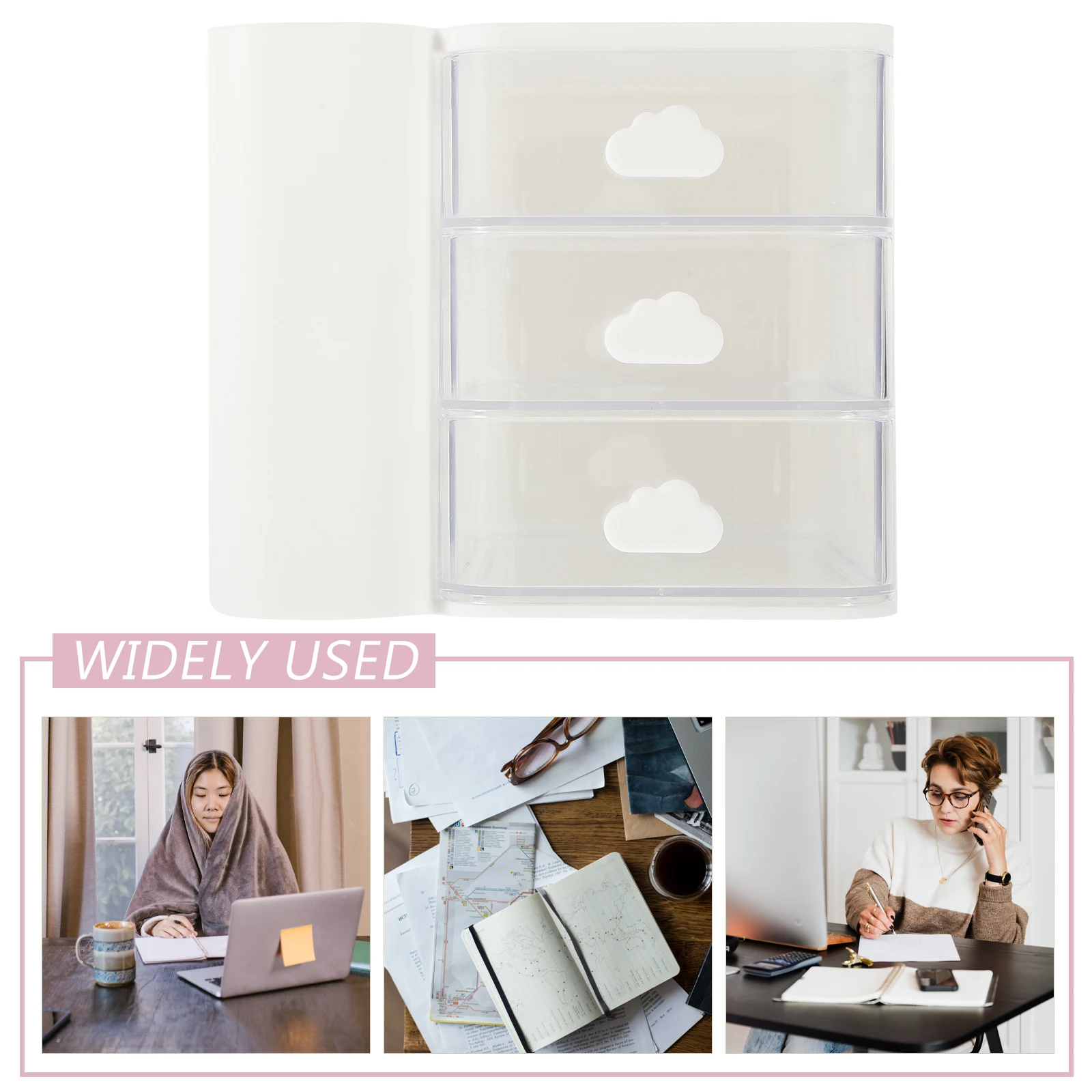 

Office Supplies Organizer Desktop Drawer Box File Holder Multipurpose Small Organizer for Files Documents and Sundries