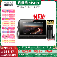 70mai 4K Dash Cam A810S Dual HDR Built-in GPS ADAS 24H Parking 4G Compatible Car DVR 70mai A810S Supercapacitor Voice Control