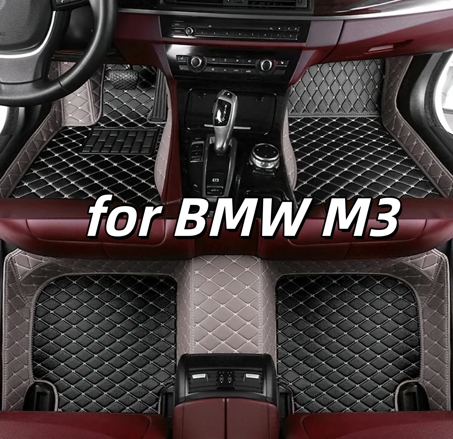 

Аксессуары, автомобильные коврики для BMW M3 2001 2002 2003 2004 2005 2006, автоматические кожаные коврики, полный комплект автомобильных ковриков для ног