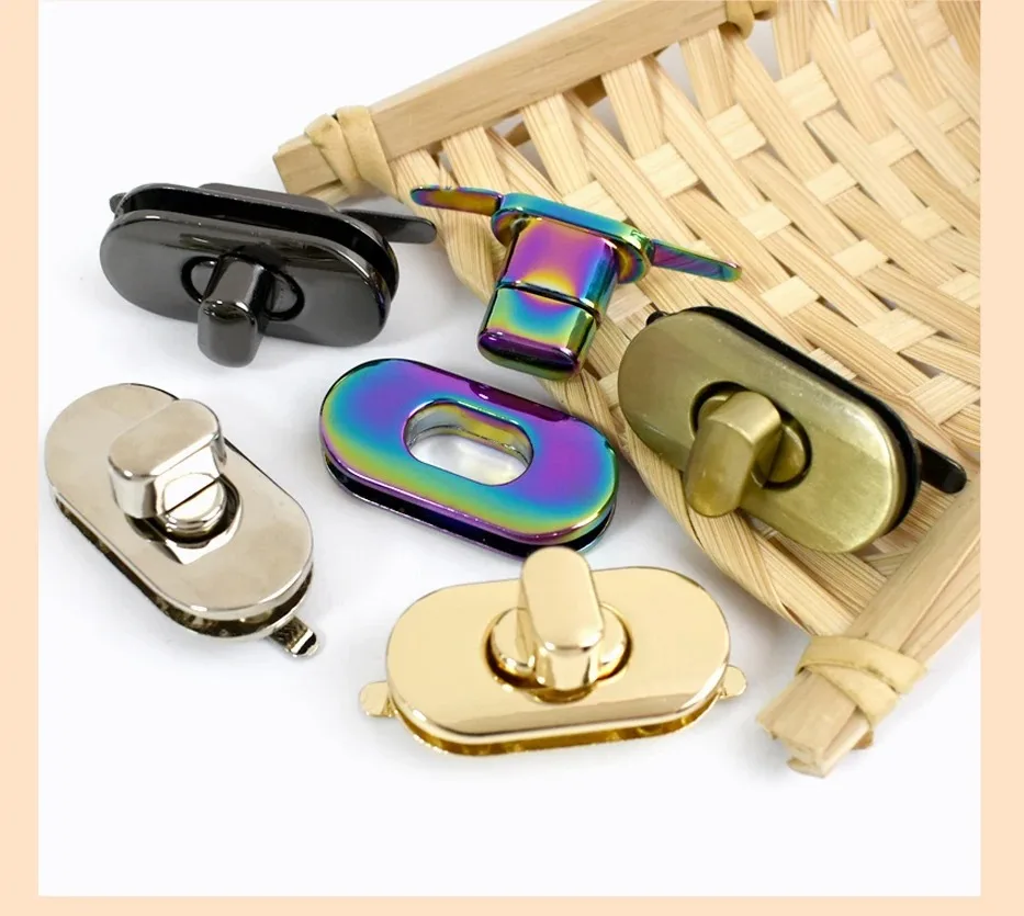2/3/5Pcs Deepeel 35*18mm Metal Turn Lock Buckle for Purse Handbag Replace Twist Locks Wallet Closures Clasps Bag Accessories