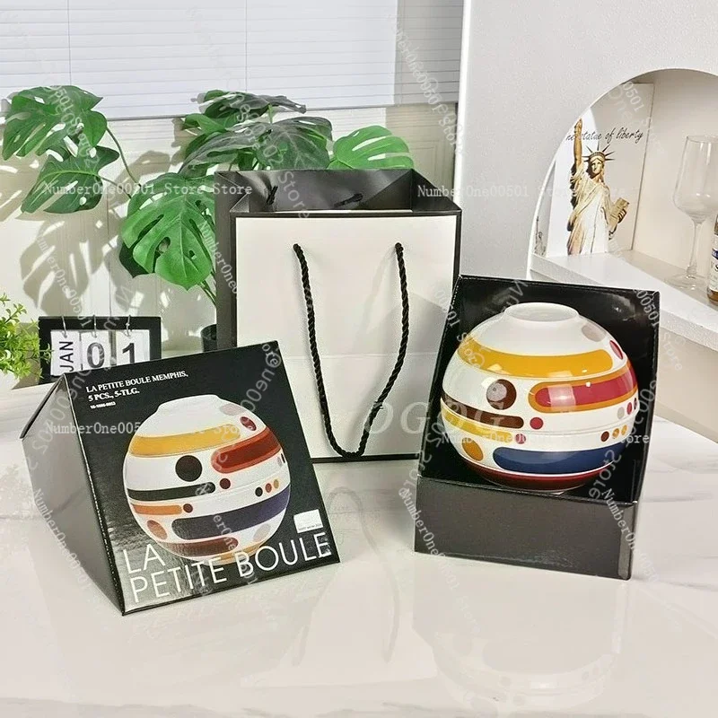 

Сферический креативный набор посуды, высококачественная посуда для дома в стиле легкой роскоши