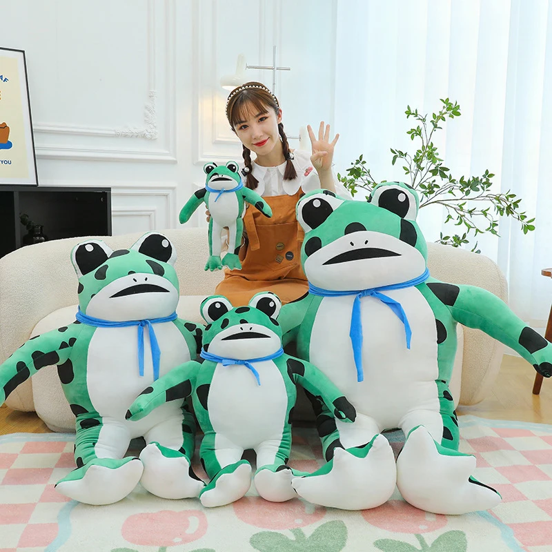 

Кавайная лягушка, плюшевая игрушка, милая детская лягушка, плюшевая мягкая мягкая игрушка для детей, подарок на день рождения, Рождество, очаровательная онлайн-вирусная игрушка