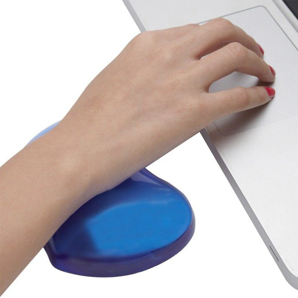 Comfortable Keyboard Wrist Rest Pad Soft Silicon Hand Rest Soft Mouse Pads For Office Use Gaming Mechanical Keyboard Blue 2 Size