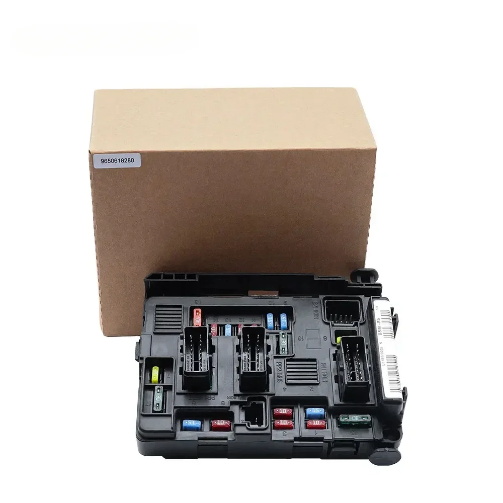 9650618280 Car Fuse Box Module for Peugeot Partner 206 307 for Citroen Xsara Berlingo Picasso C2 C3 C5 6500Y3 BSM B5 Accessories