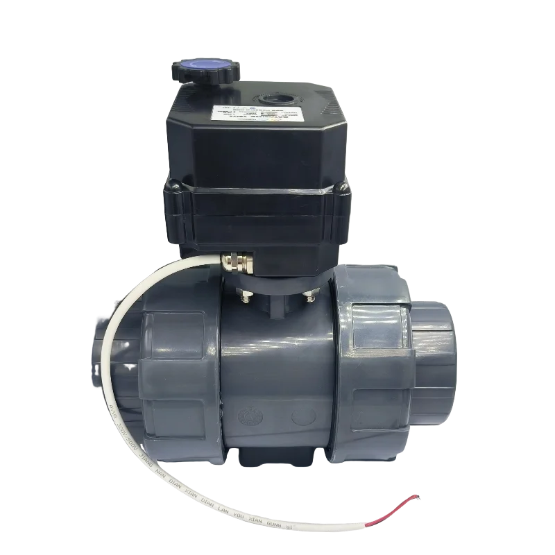 24v 120v 3/4 pulgadas 1 pulgada 2 pulgadas válvula de bola de cierre de agua automática motorizada eléctrica de Pvc para aislamiento