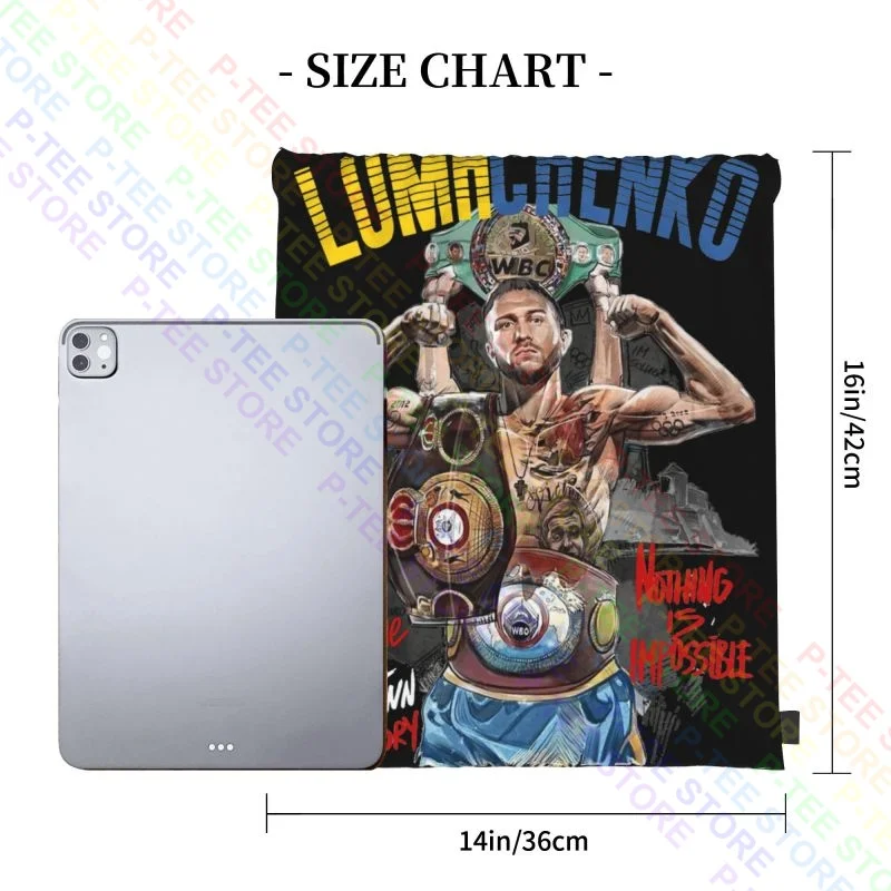 Lomachenko Ukraine Boxer The Matrix Power Hi Tech Vasyl Boxer 01 Drawstring Bags Gym Bag Training 3d Printing