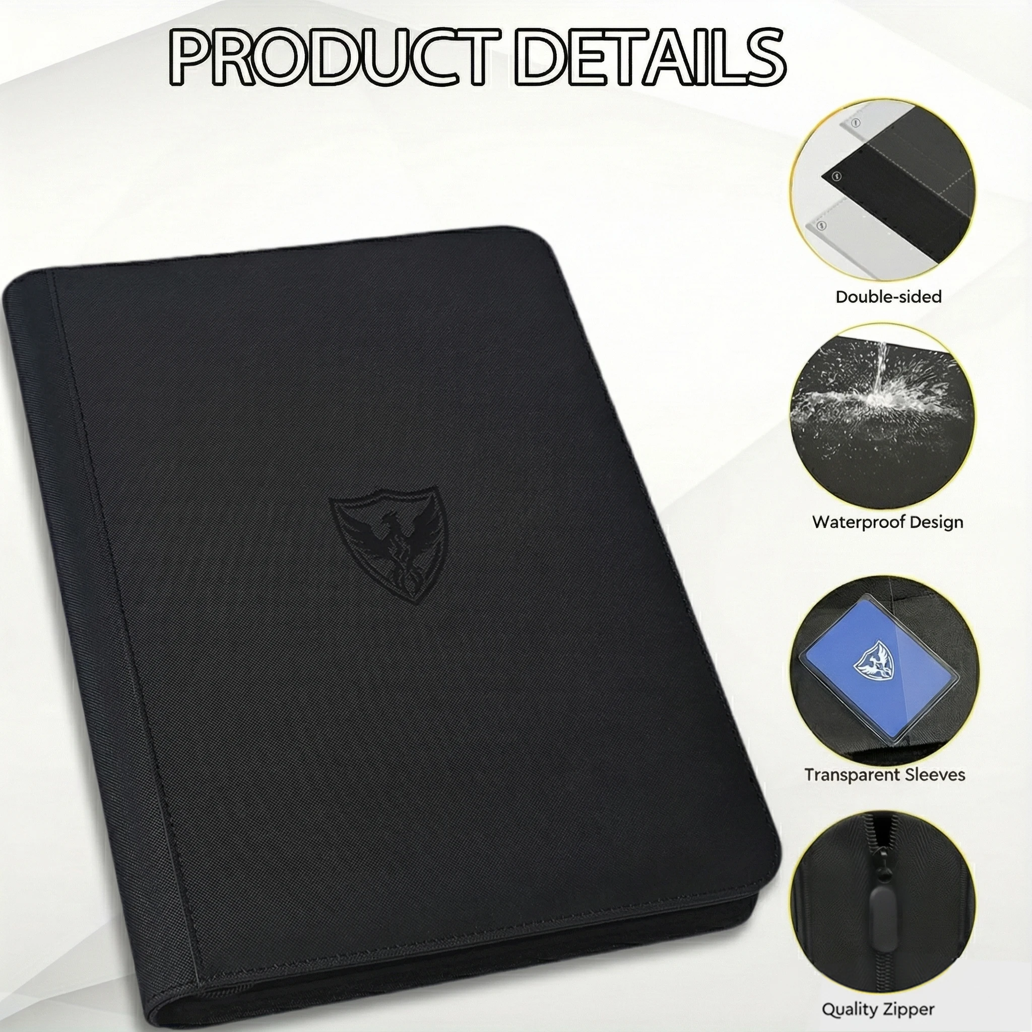 트레이딩 카드 바인더, 프리미엄 카드 바인더, 1024포켓 트레이딩 카드 바인더, 프리미엄 16포켓 카드 홀더 폴더, 사이드 로딩 카드 앨범 (유희왕!, 매직 더 개더링, 트레이딩 카드, 스포츠 카드용), TCG/MTG 호환, 카드 보관함