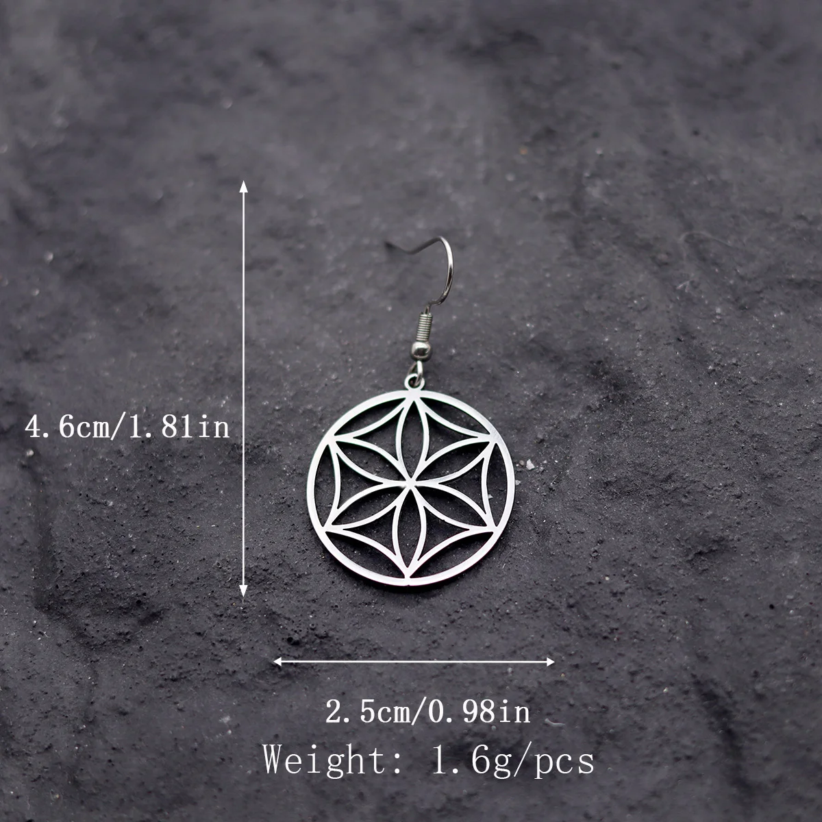 Todorova الإبداعية الفولاذ المقاوم للصدأ أفروديت زهرة الفن خط أقراط للنساء الرجال المعلقات هدايا أقراط مجوهرات #6