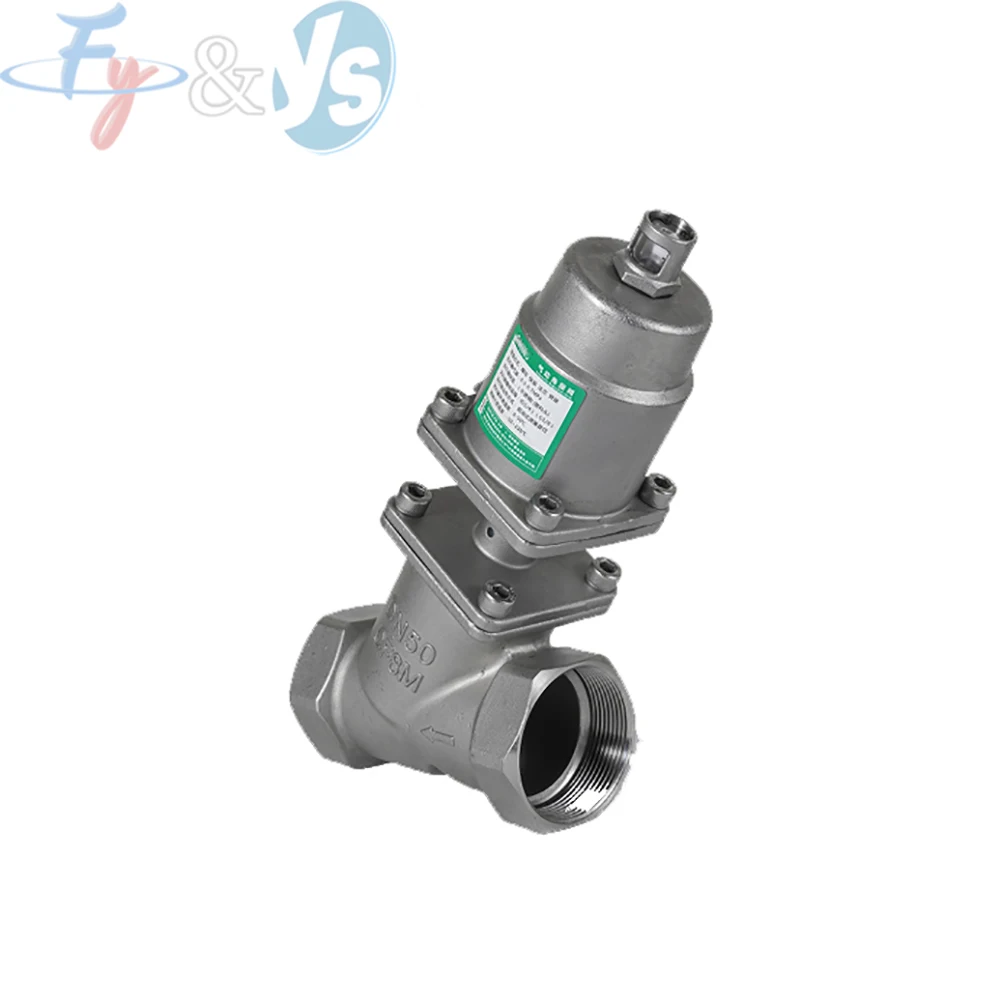 

Stainless Steel Pneumatic Seat Valve,High Temperature Resistance Y Type Steam Valve,Threaded Gas Control,DN20/40/50