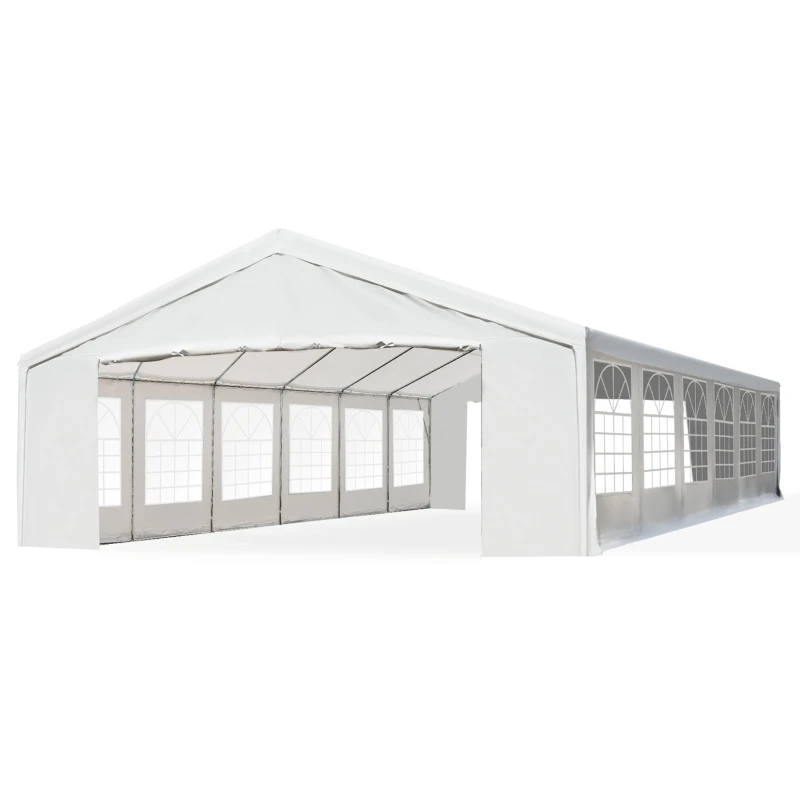 20x40 FT etc Large Outdoor Party Event Tent Patio Gazebo Canopy with Removable Sidewall, White