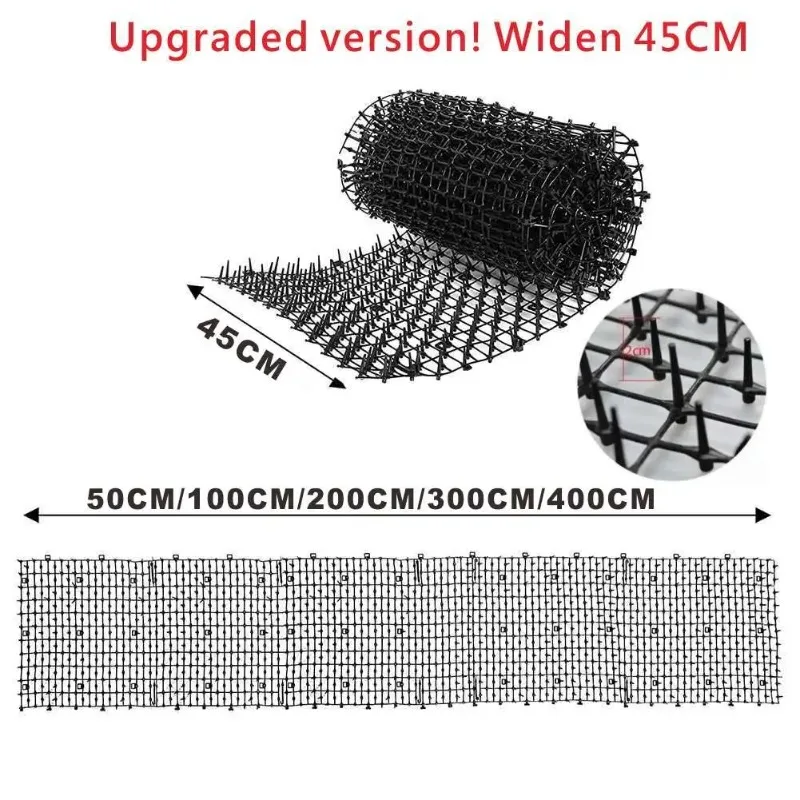 

Gardening Scat Mat Repellent Prickle Spikes Mat A-nti pet Dog Deterrent Keep C-at Away Dig Stop Plastic Prickle Strip Pet Net