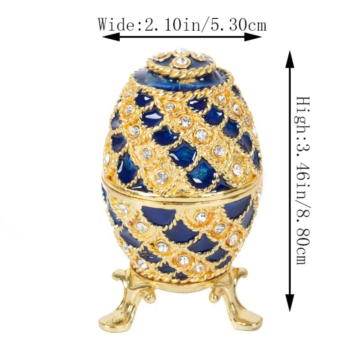 Qifu Blue and Gold Color Elegant Gift Boxes for Jewellery