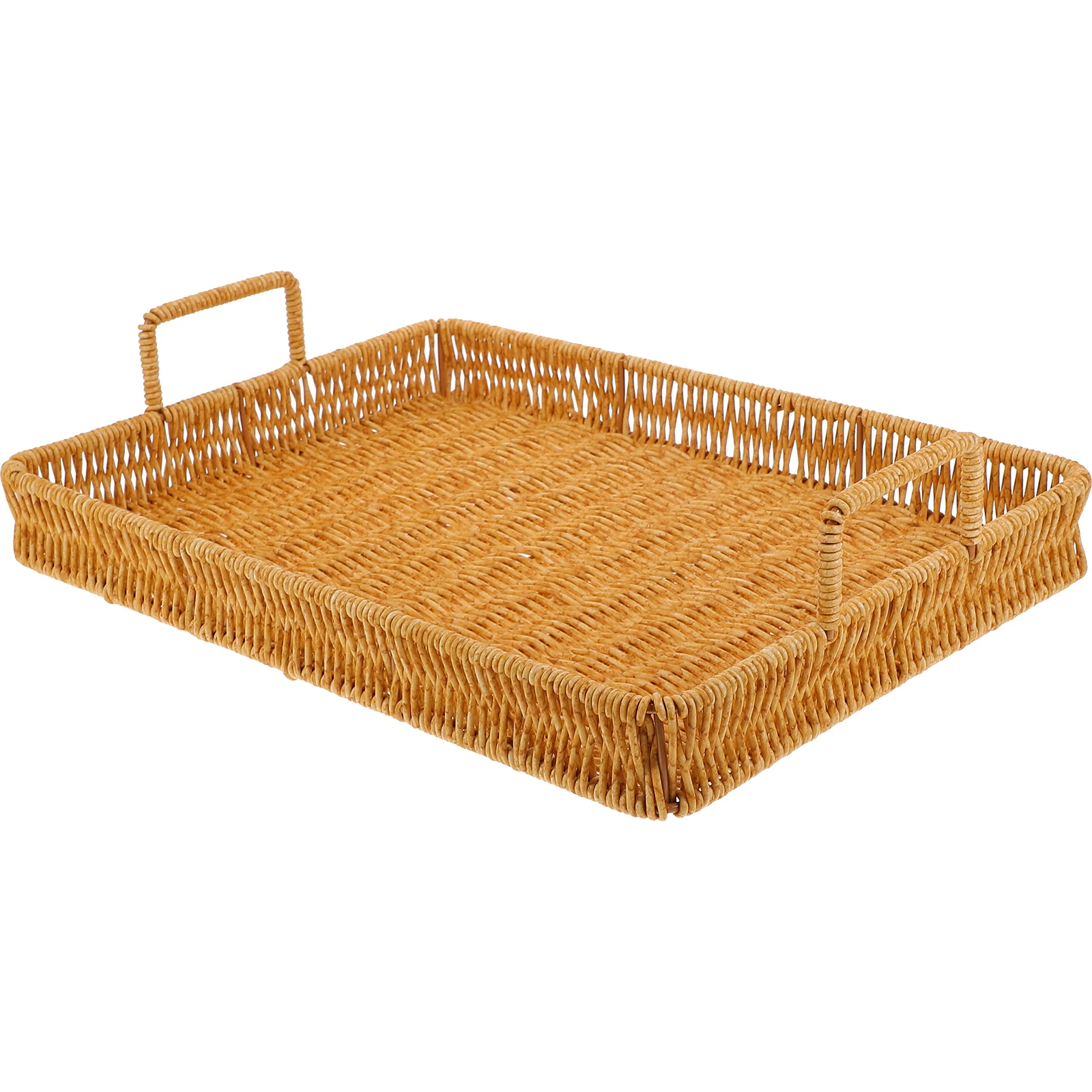 

Woven Rattan Basket for Bread Snacks H Woven Basket Storage Home Kitchen Office Decorative Fruit Baskets H made
