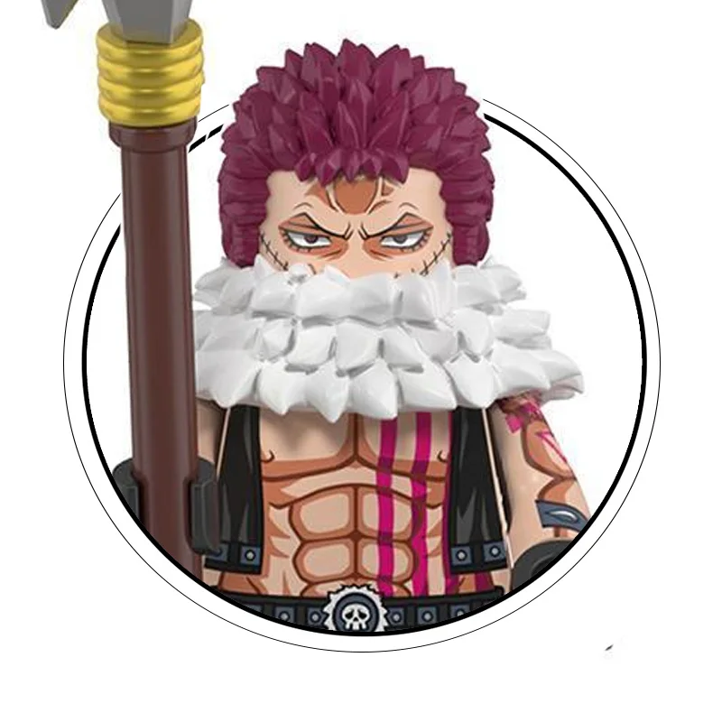 One Piece Building Block Minifigures 8Pcs Kaido Whitebeard Marco Eustass Kid Collectible Action Figure Kids Assembly Toy Gift view 4