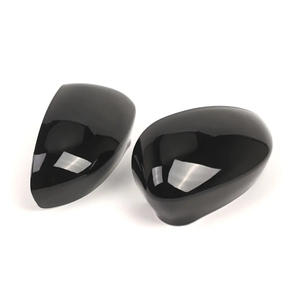 

Left Right Glossy Black Exterior Mirror Mirror Caps Housing for Fiat 500 2007-2023