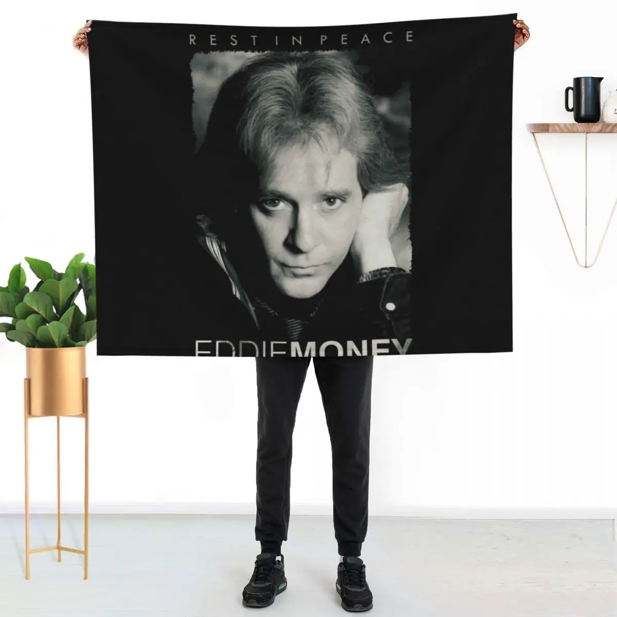 Eddie Money Essential Throw Blanket Decorative Sofas Winter beds wednesday Thin Kid'S Retros Blankets