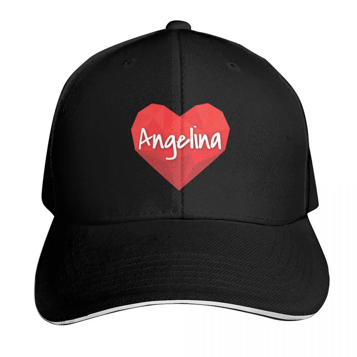 Angelina in My Heart Forever Love Baseball Cap dad hat Hip Hop cute Hat Baseball Cap Hats Woman Men's