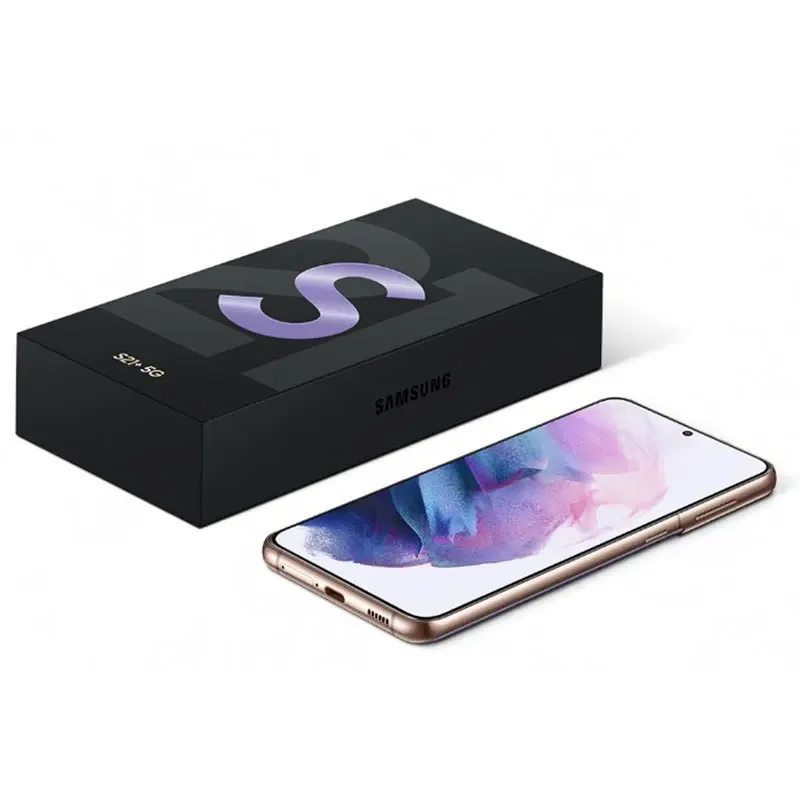 هاتف سامسونج جالاكسي S21 5G G991U الأصلي المجدد 6.2 "AMOLED 8GB + 128GB/256GB NFC ثماني النواة أندرويد حافظة ممتازة