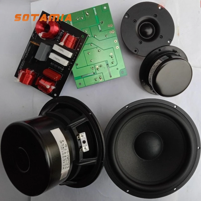 

SOTAMIA 6,5-дюймовый бас-шерстяной бас-гитара, алюминиевая рама, антимагнитная проволочная пленка, твитер, двойной магнитный динамик, книжная полка, набор динамиков