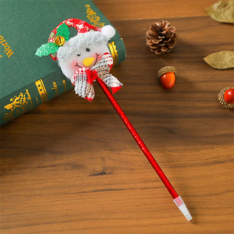 Cartoon Durable Christmas Neutral Pen Cute Funny Gel Pen Creative Fashion Ballpoint Pen Student Stationery Christmas Gifts