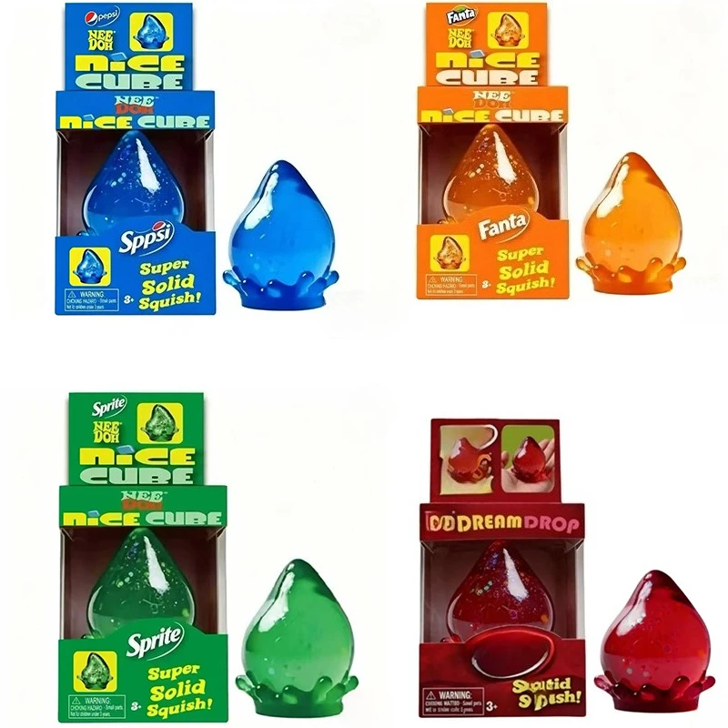

Needoh Maltose Ice Cubes Water Drops Pinch Le Blue Orange Green Red Toy 6cm Birthday Gift