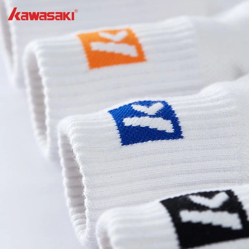 Kawasaki 2024 New Sports Socks Breathable Sweat-wicking Socks For Tennis Golf Wear or other Sports B6339