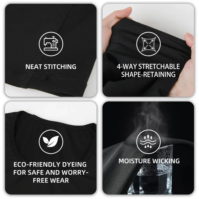 Miss Moly Men Tight Underwear Camiseta Termica Sport Tight Shirt Men's Long Sleeve Underwear  Quick-Dry Ropa Interior Hombre