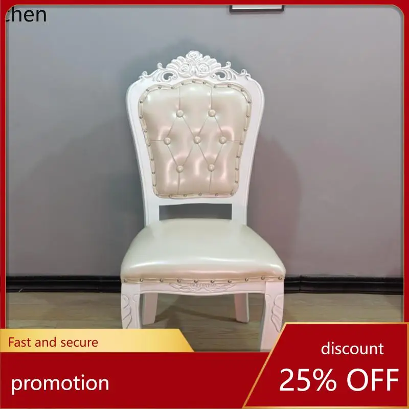 

ZML Modern Minimalist Solid Wood Chair Hotel Restaurant Backrest Chair Leather Chair