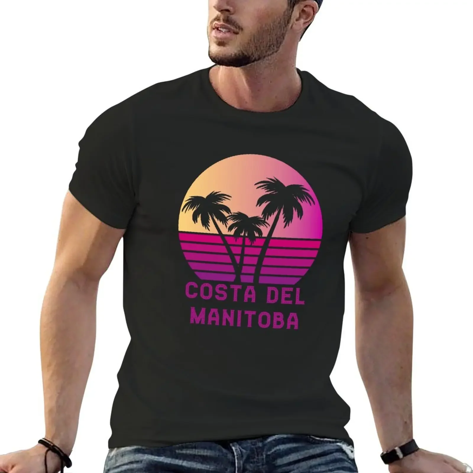 

Costa Del Manitoba Funny Canada Design T-Shirt hippie clothes oversized t shirt customs design your own graphic t shirts men