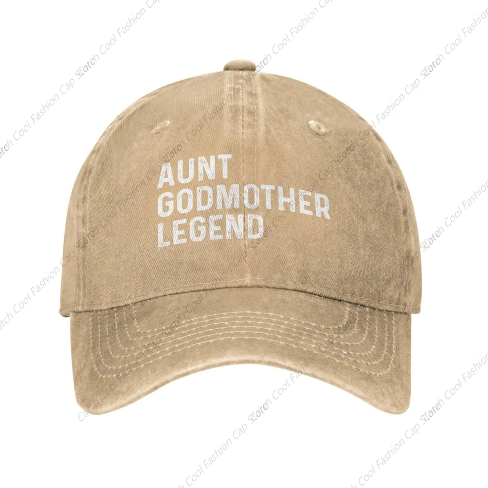 Aunt Godmother Legend Baseball Cap for Men Women Vintage Trucker Denim Hat Washed Cotton Fashion Unisex Adjustable Sports