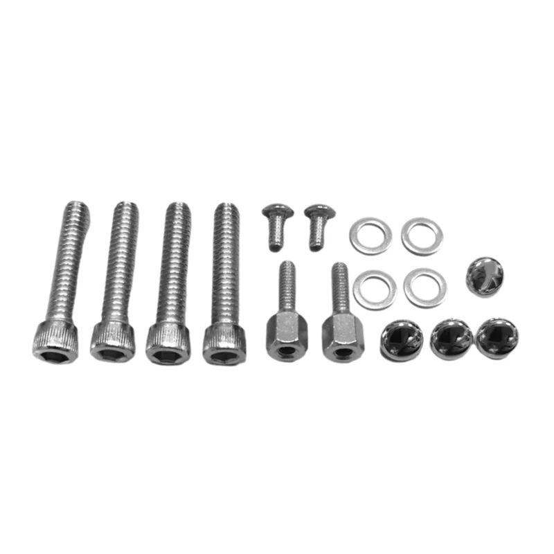 

AU05 -Chrome Handlebar Control Cover Kit For 96-14 Softails 96-17 Dynas 96-03- Dress-Up Front Clutch Handle Bar Accessori