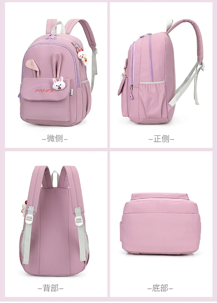 cute school bags for girls kawaii pink backpack large capacity lightweight girl book bag bag